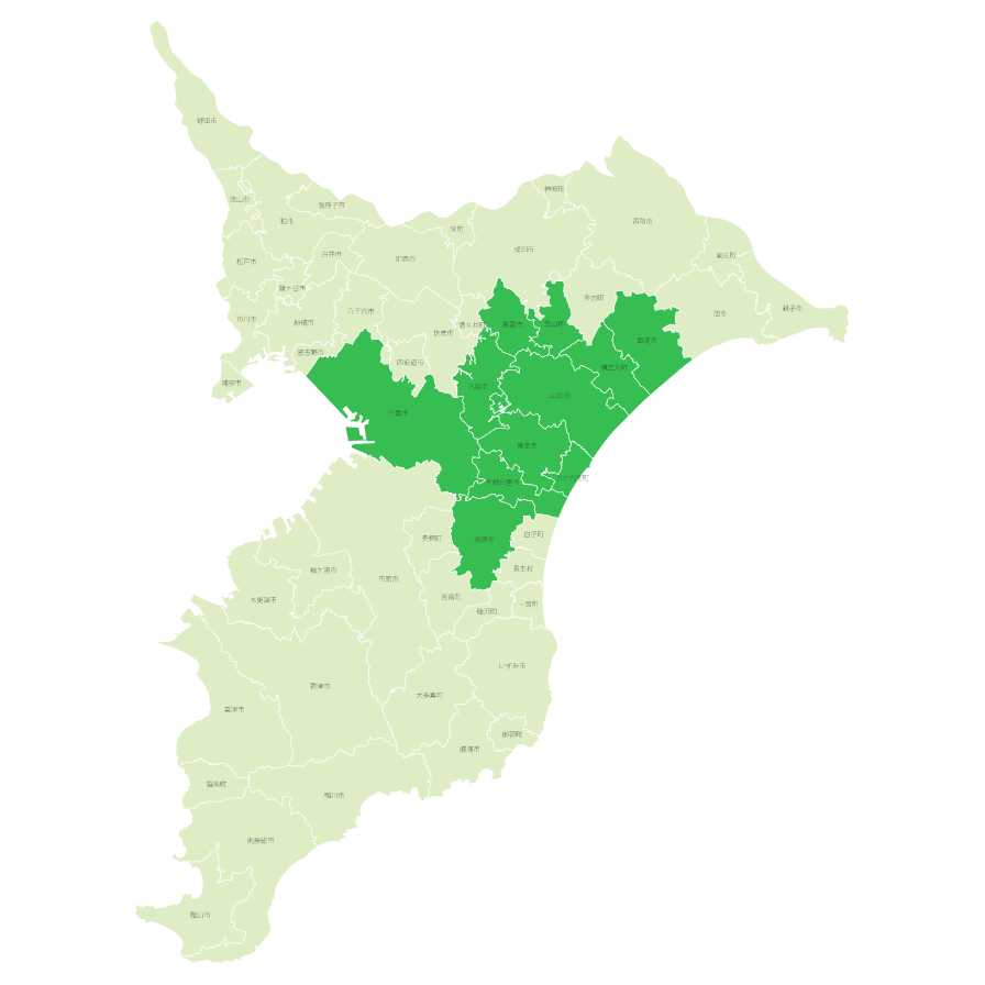 新栄産業の対応エリア
